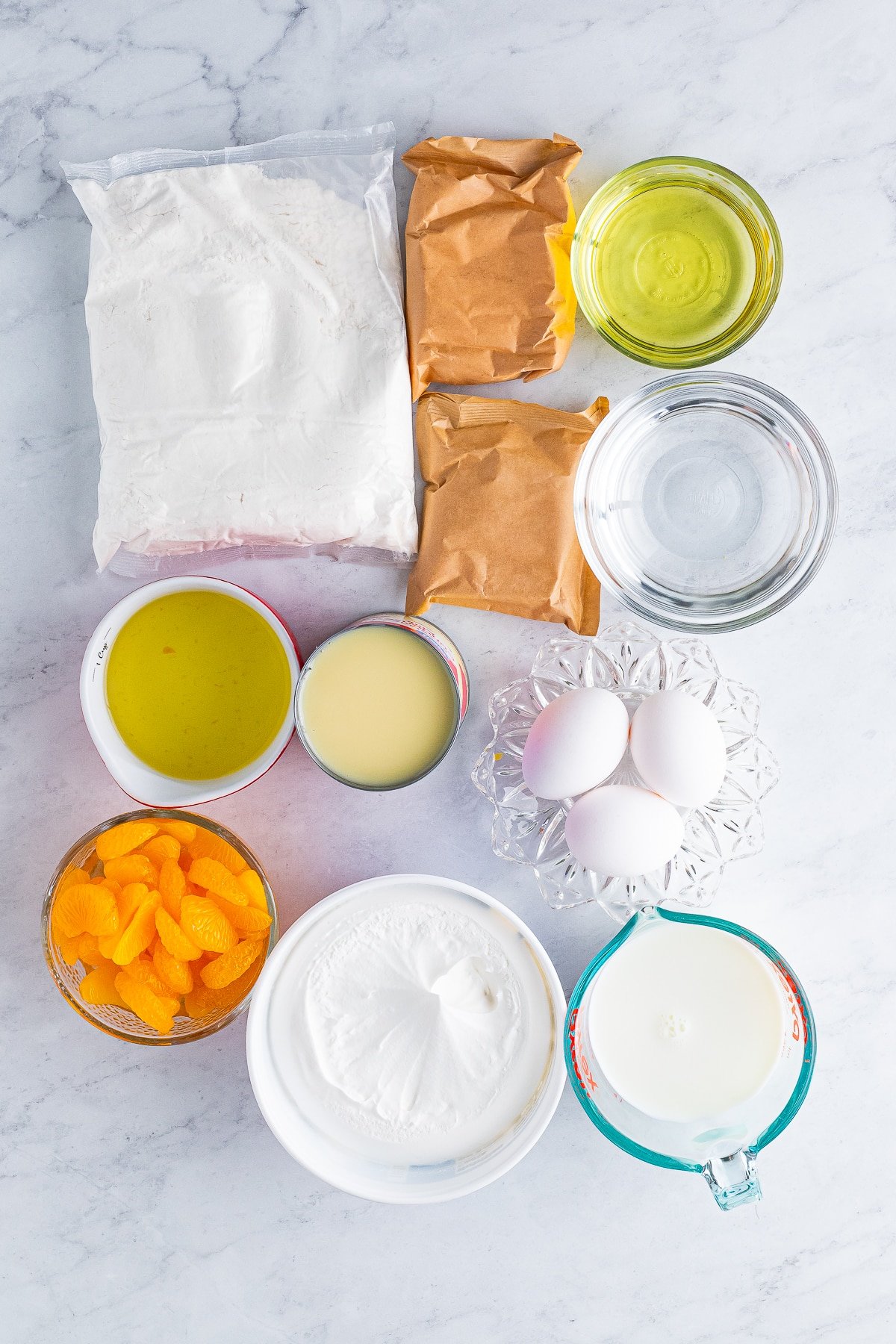 ingredients needed to make Orange Creamsicle Cake
