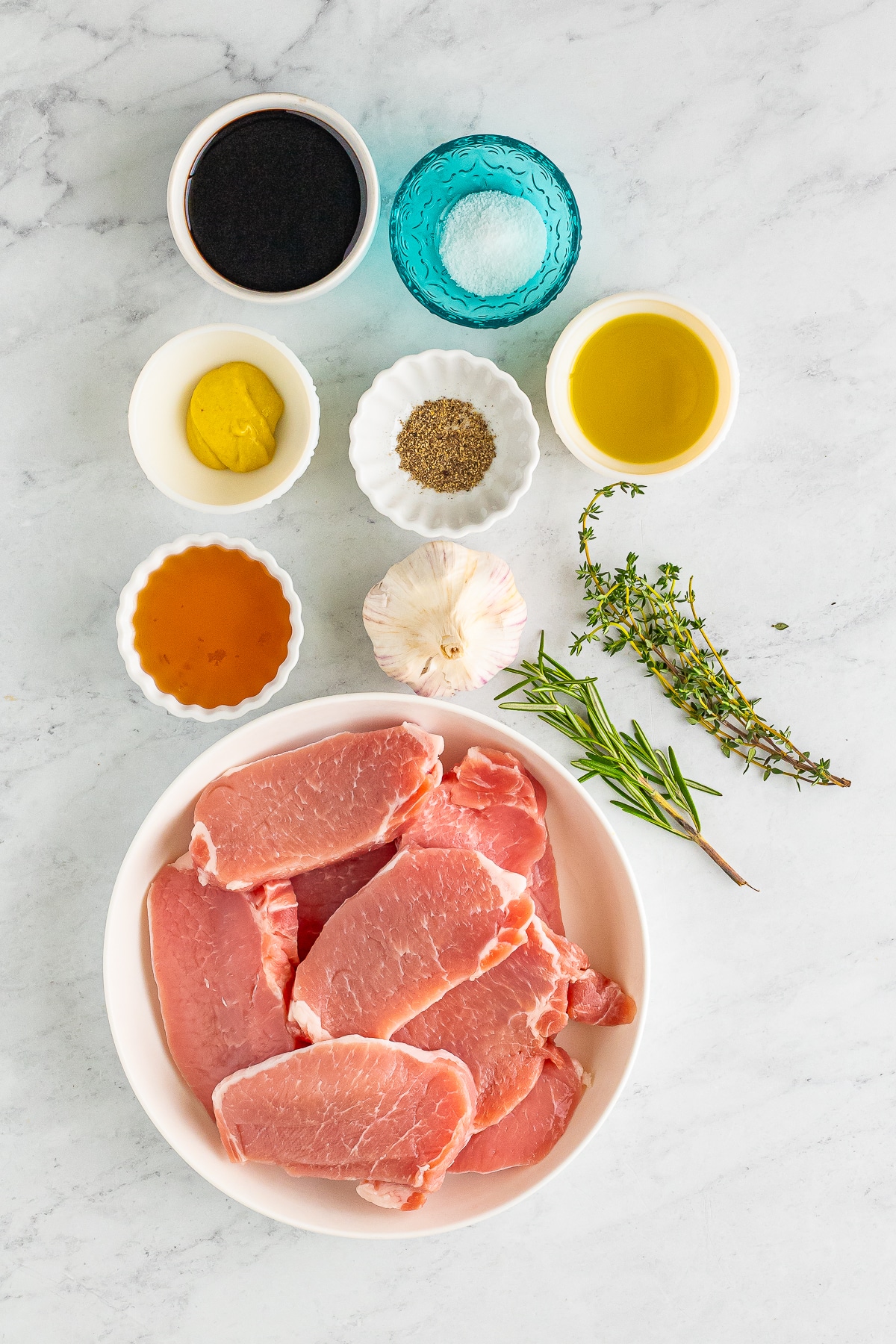 ingredients needed to make Grilled Pork Chops