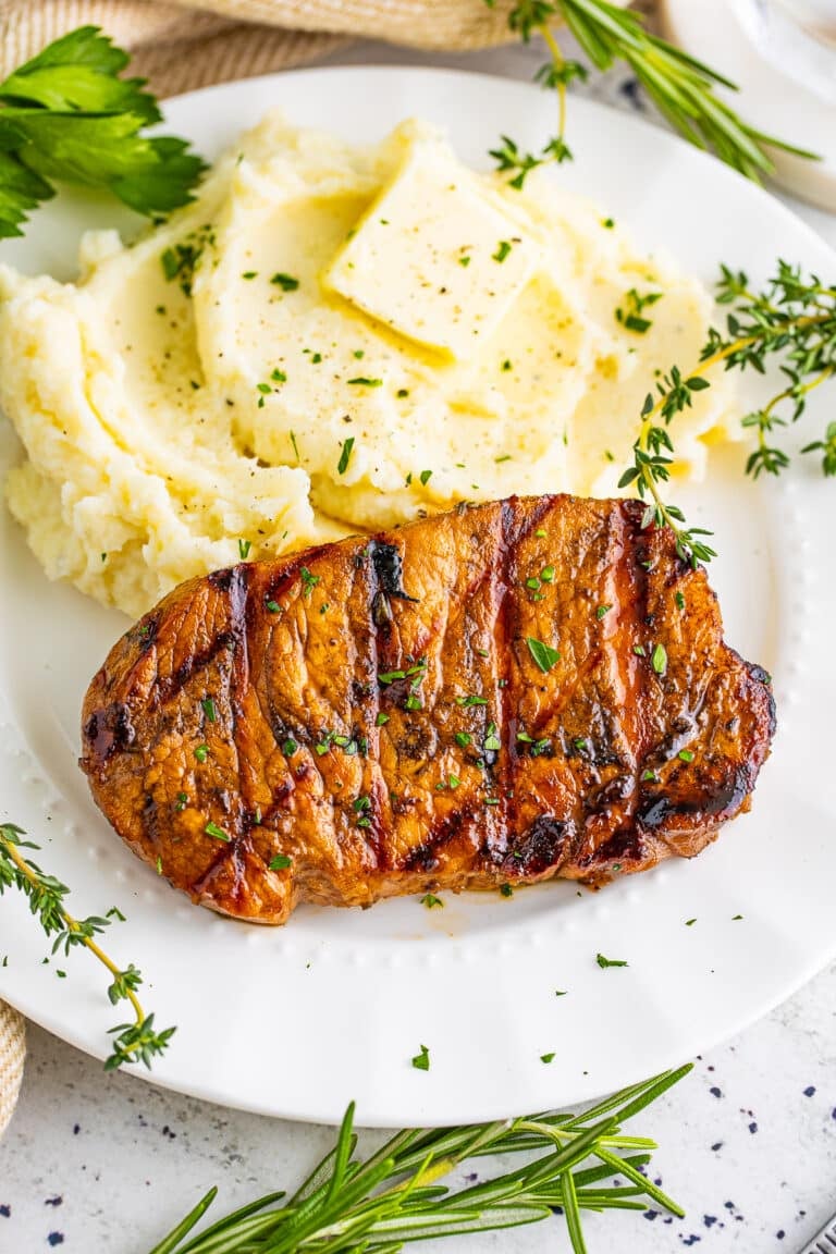 Grilled Pork Chops with Balsamic Marinade