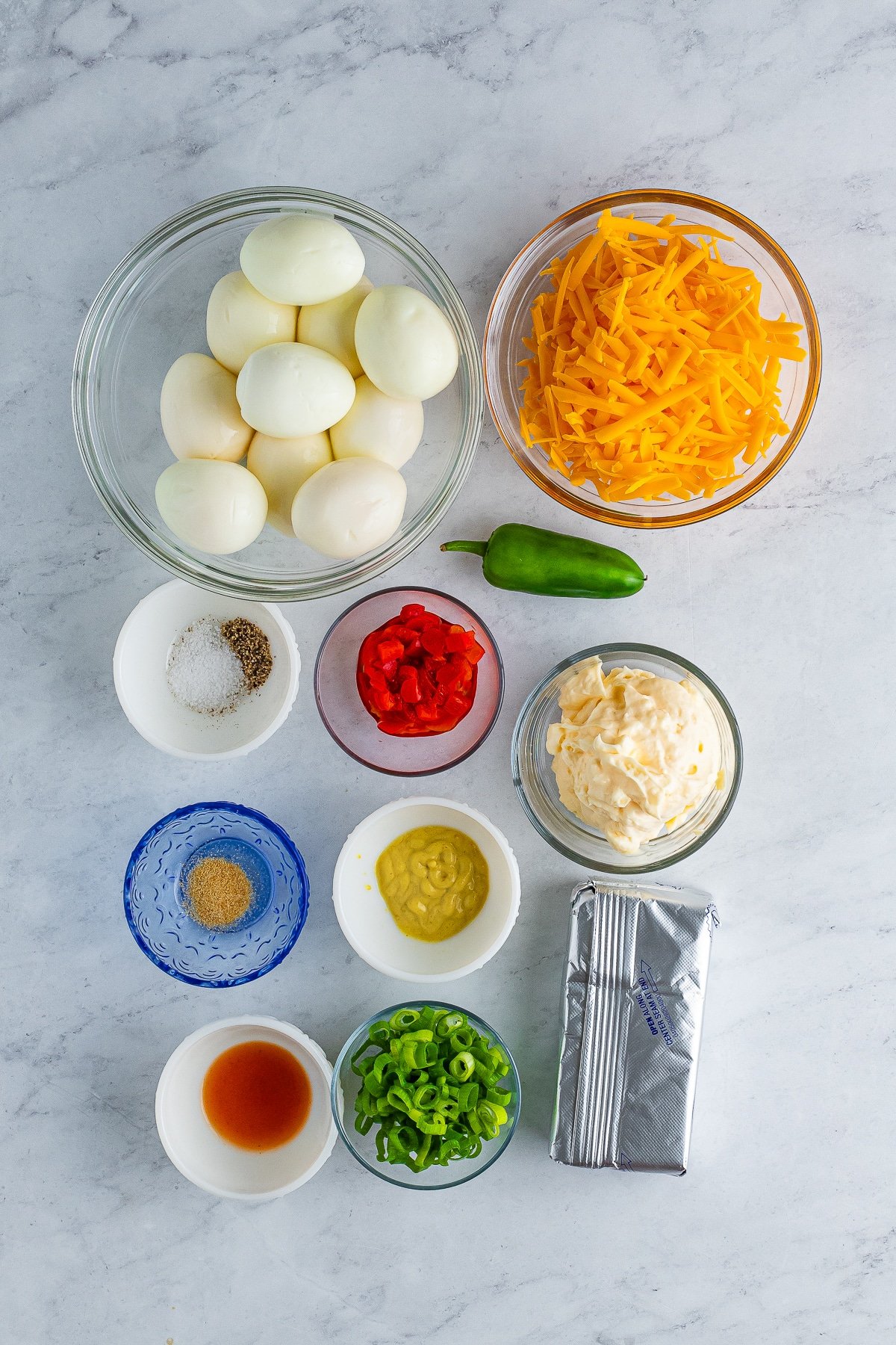 ingredients needed to make Egg Salad Sandwiches