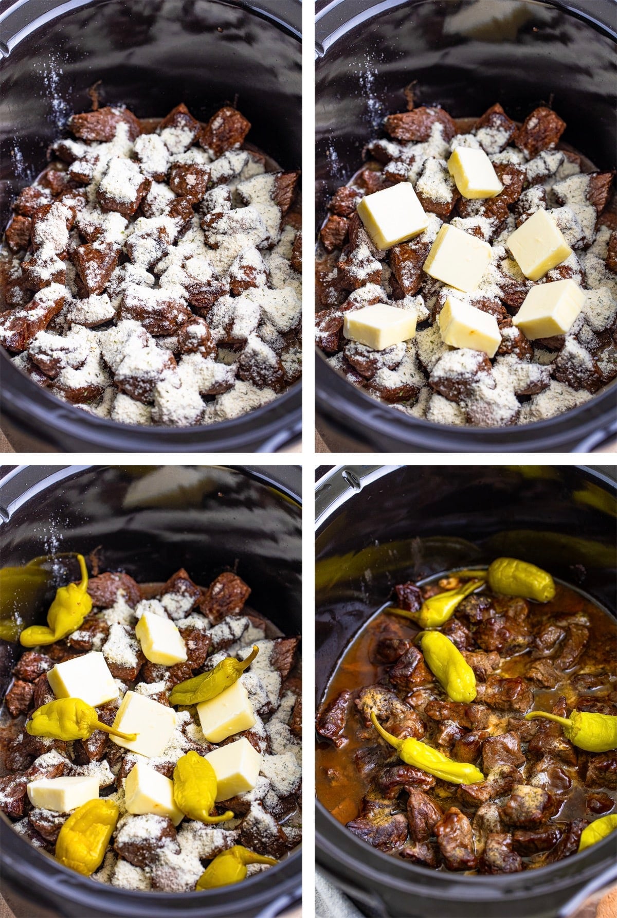 last steps for making Steak Bites