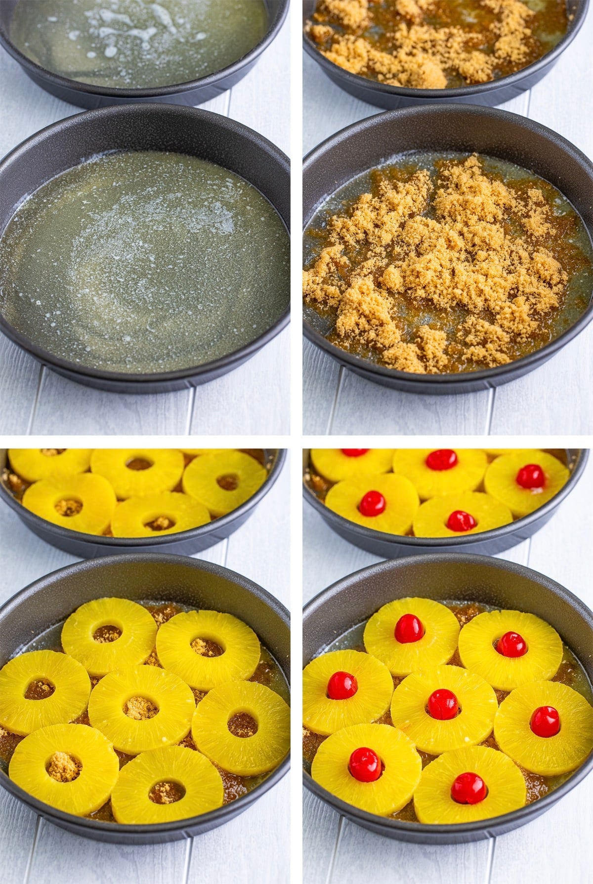 how to make the topping for pineapple upside down cheesecake