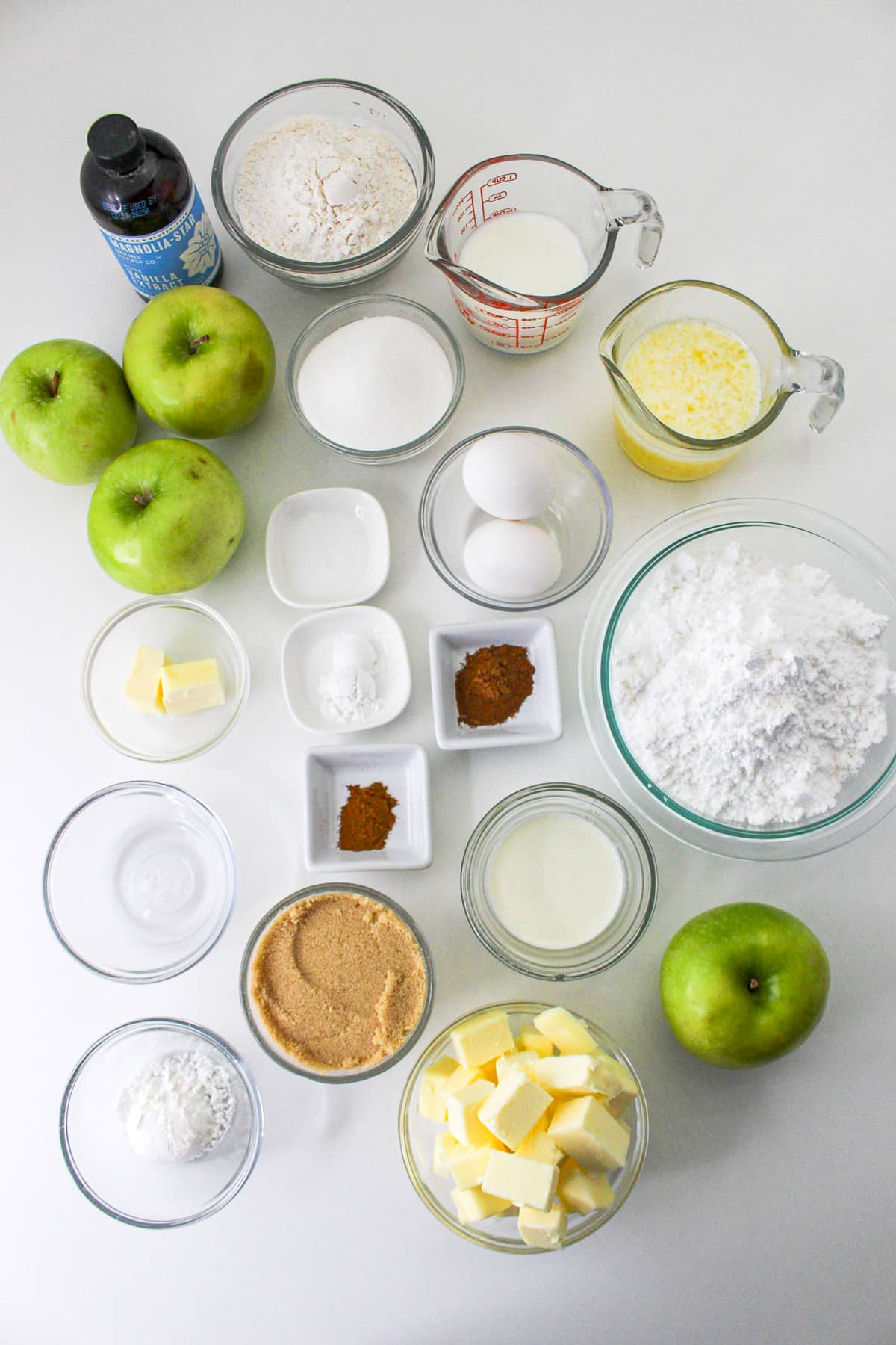 ingredients needed to make Apple Pie Cupcakes