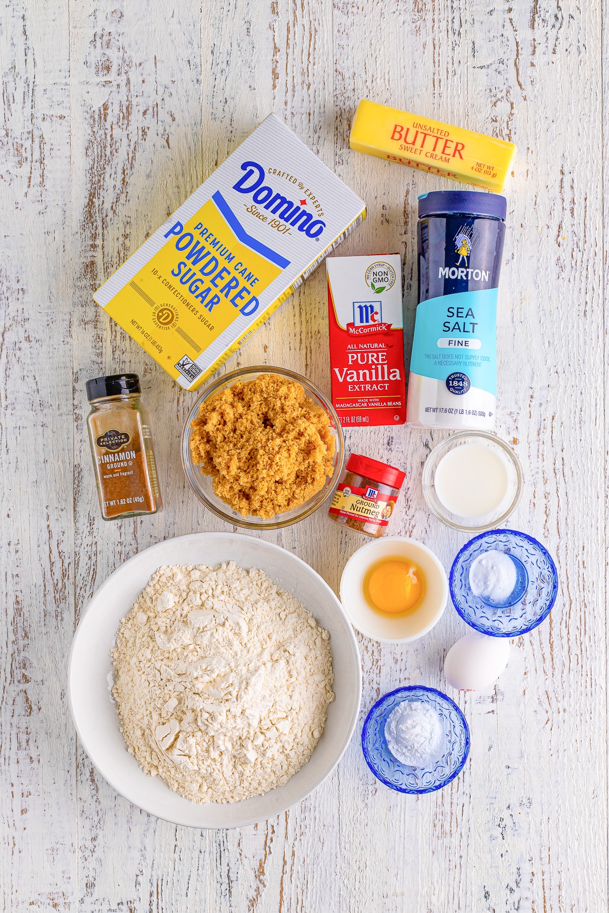 ingredients needed to make Coffee Cake Cookies