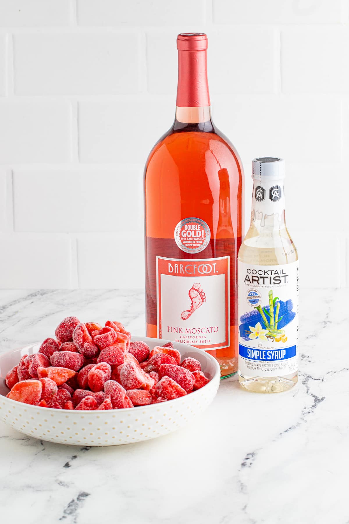 ingredients needed to make Wine Slushies