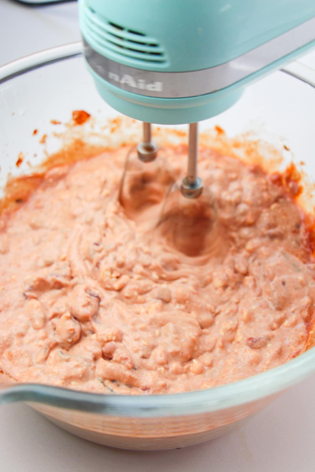 showing the final step of Taco Dip Recipe