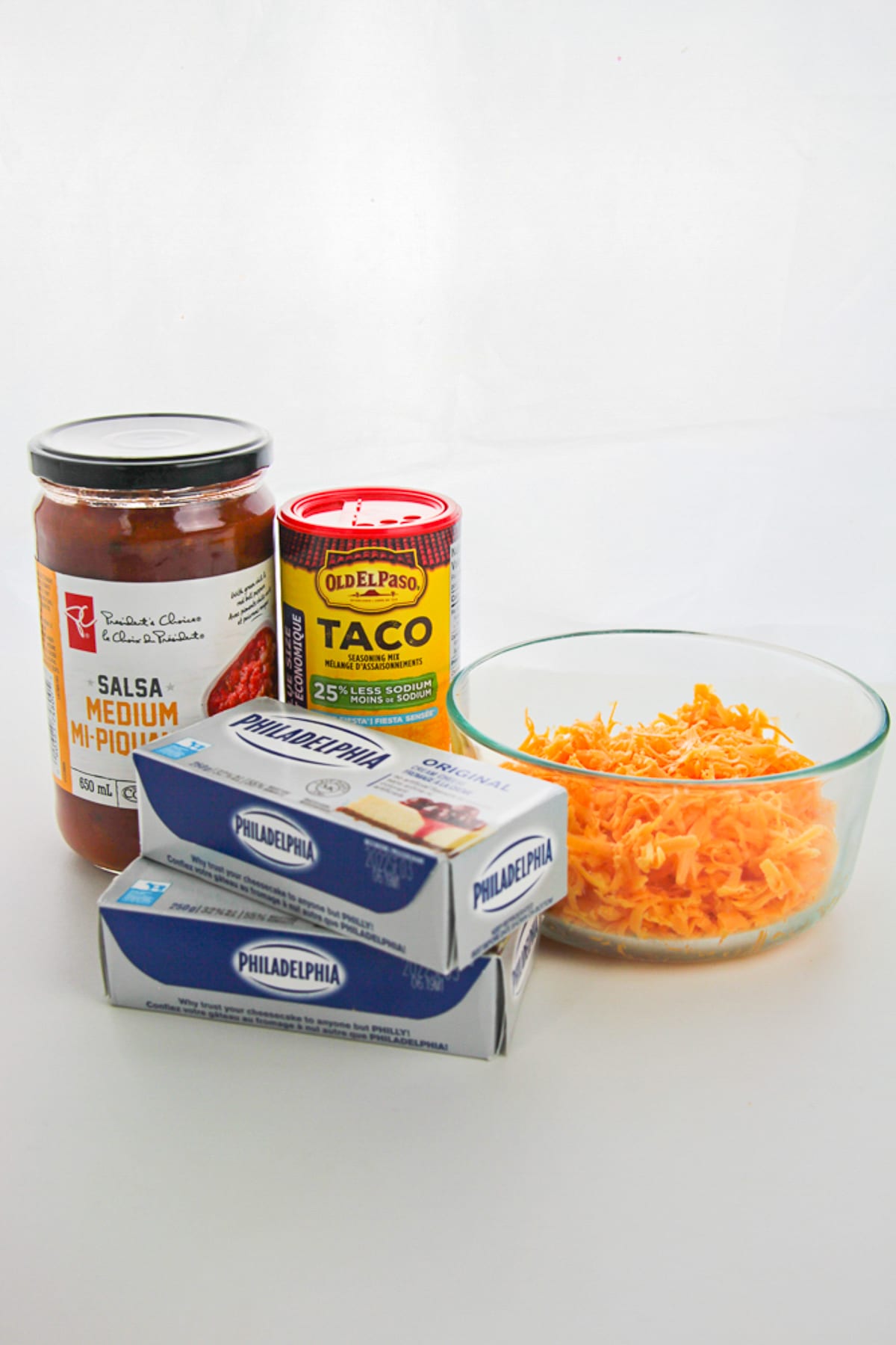 ingredients needed to make Taco Dip Recipe