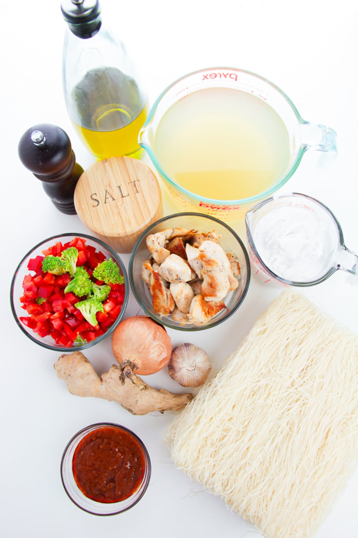 ingredients needed to make Thai Red Curry Soup