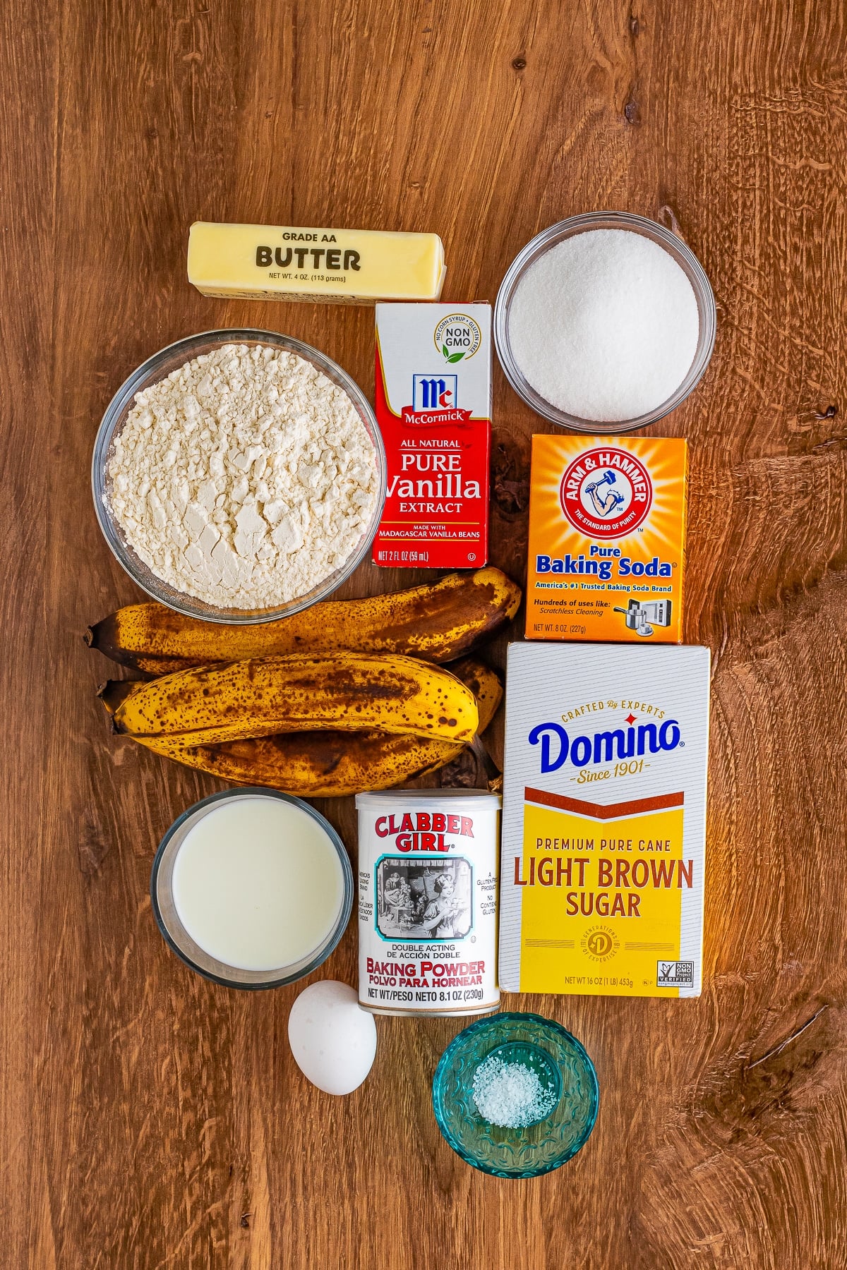 ingredients needed to make Banana Cupcakes