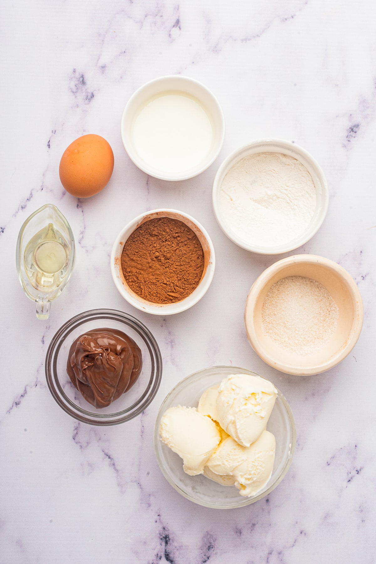 ingredients needed to make Microwave Lava Cake