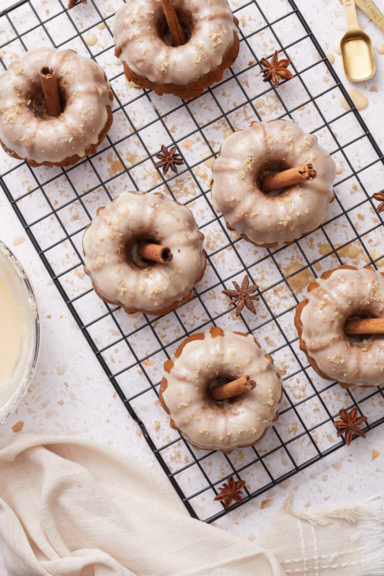 Maple Glazed Pumpkin Bundt Cakes