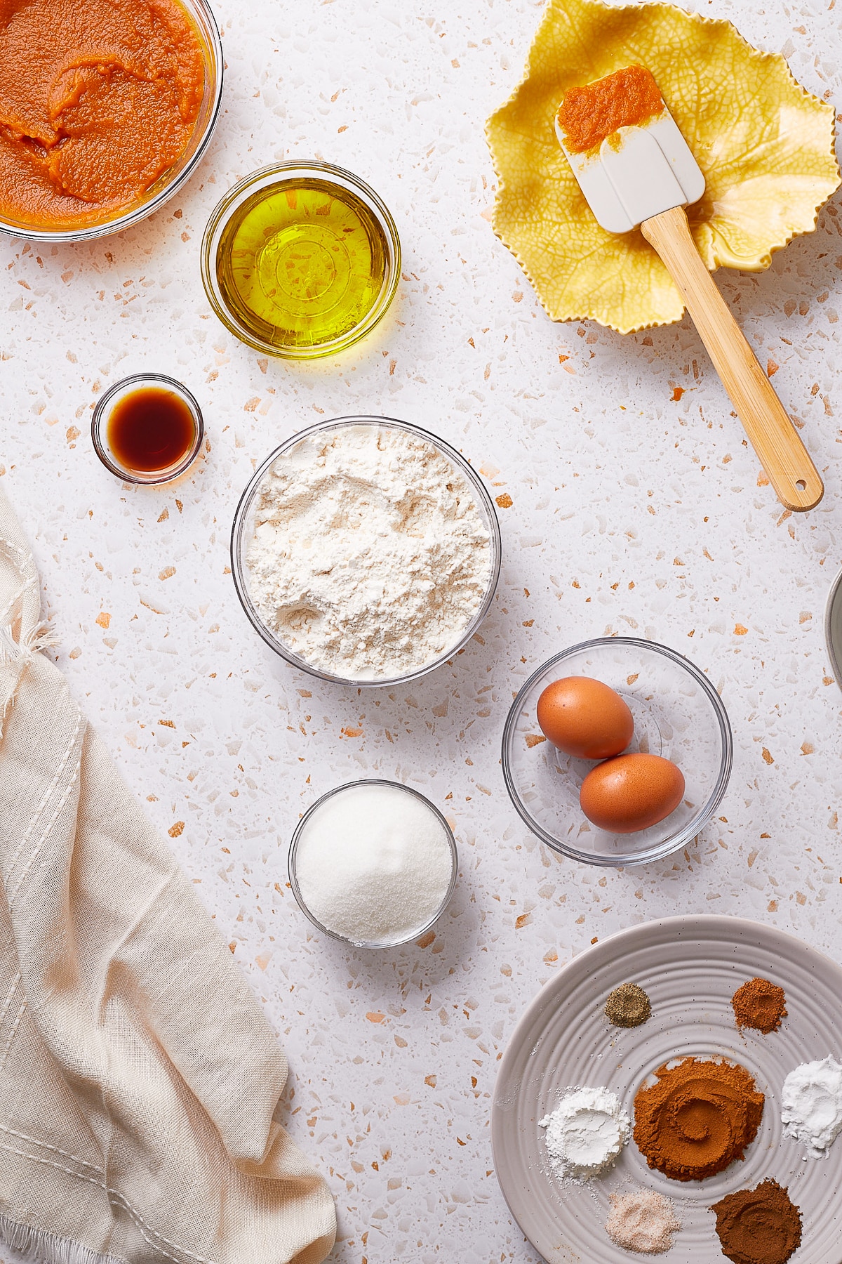 ingredients needed to make Mini Bundt Cakes
