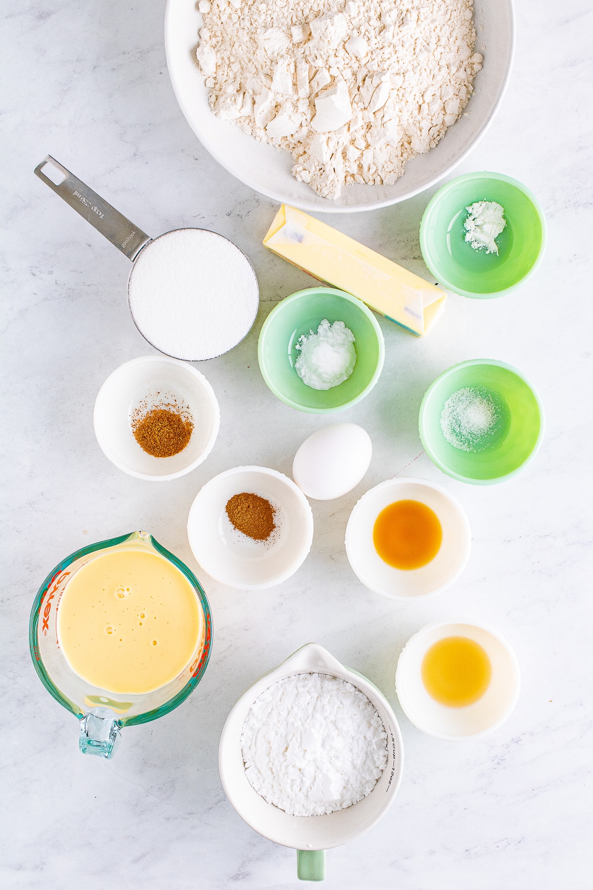 ingredients needed to make Eggnog Bread