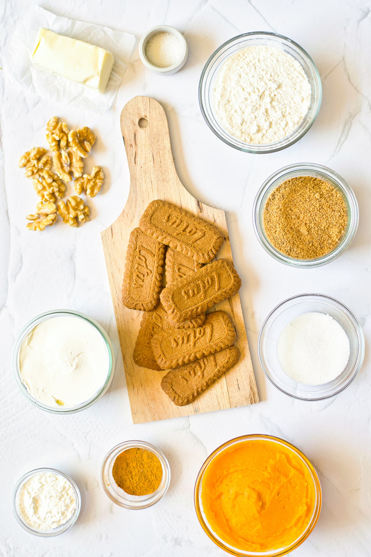 ingredients needed to make Pumpkin Cheesecake Bars
