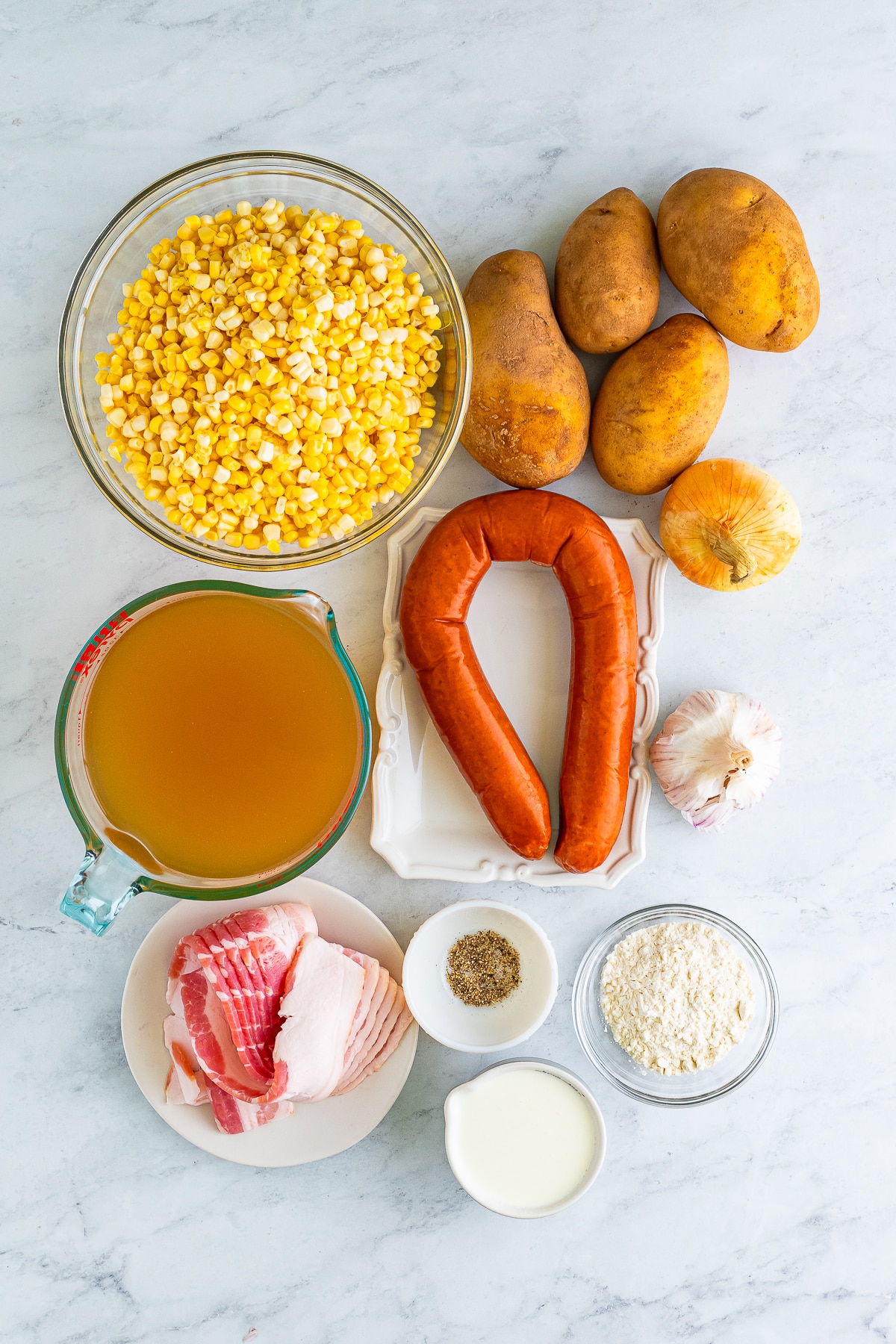 ingredients needed to make Corn Chowder recipe