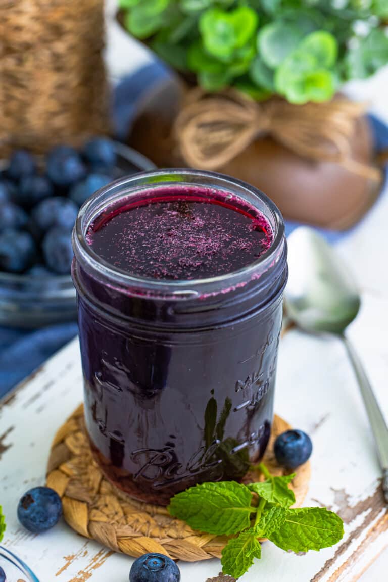 Homemade Simple Blueberry Syrup Recipe