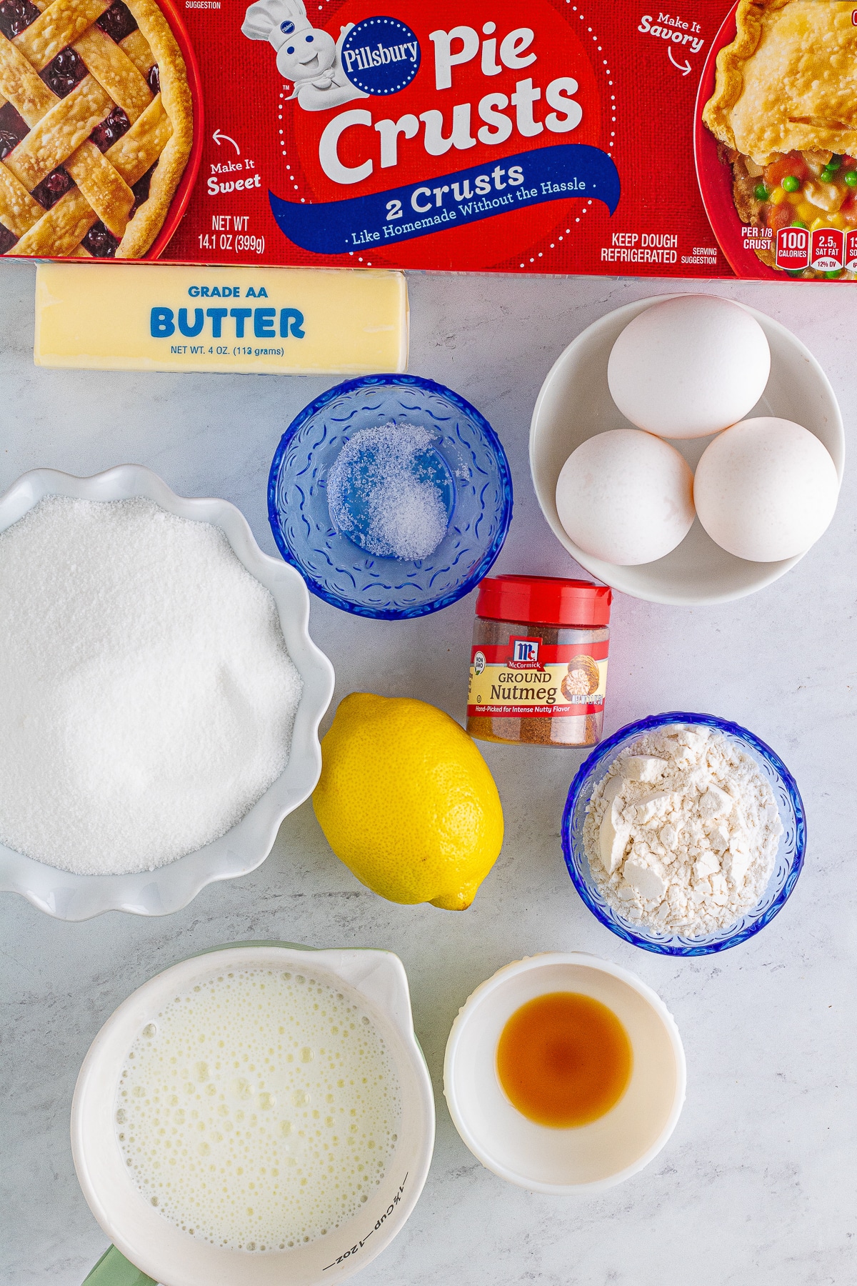 ingredients needed to make Buttermilk Pie