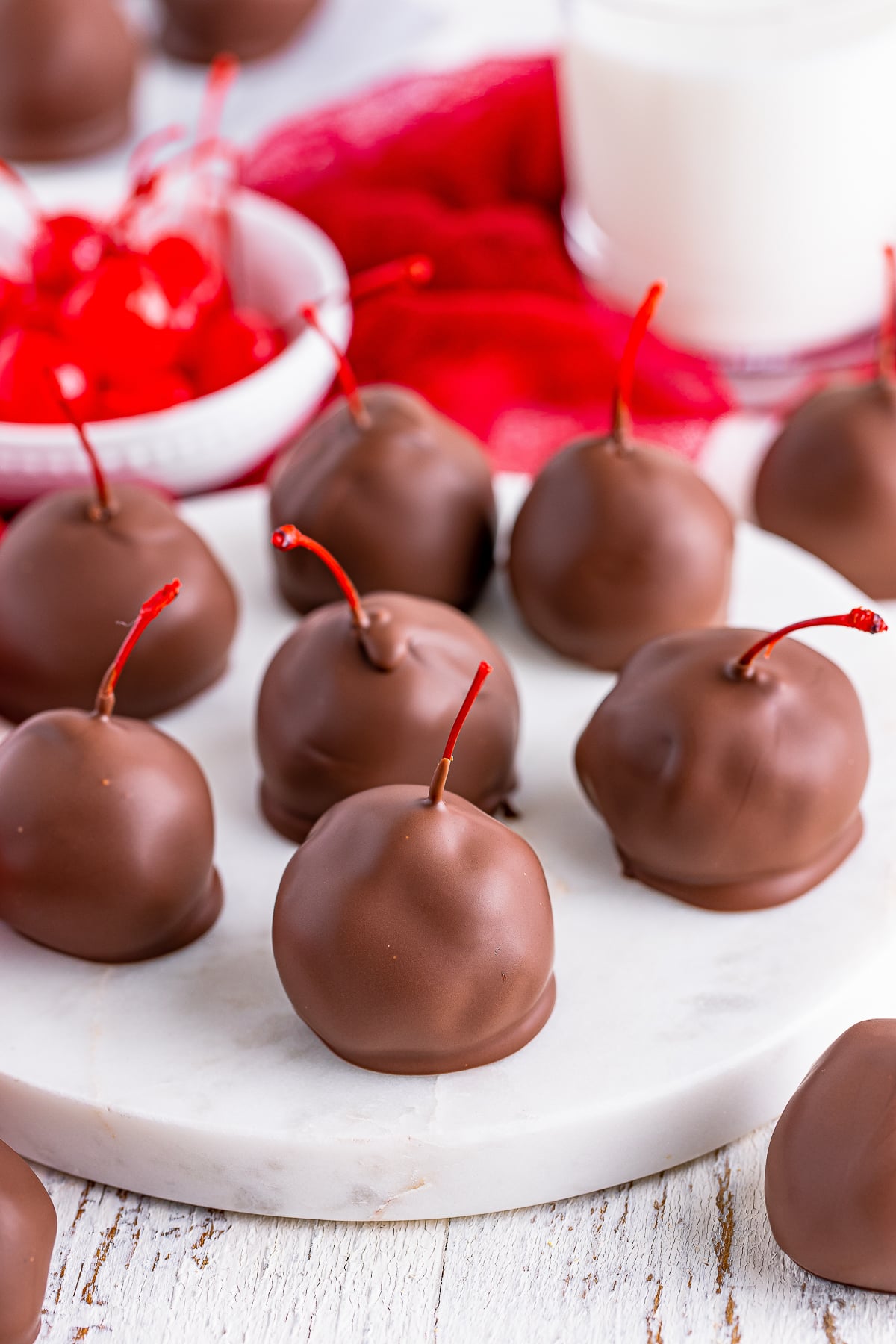 lots of Brownie Truffles served on a platter