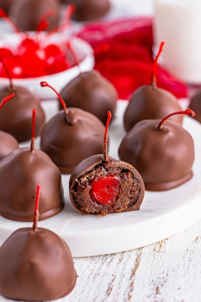 Chocolate Cherry Brownie Truffles Recipe