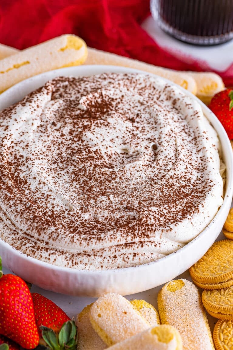 Easy Tiramisu Dip with Kahlua