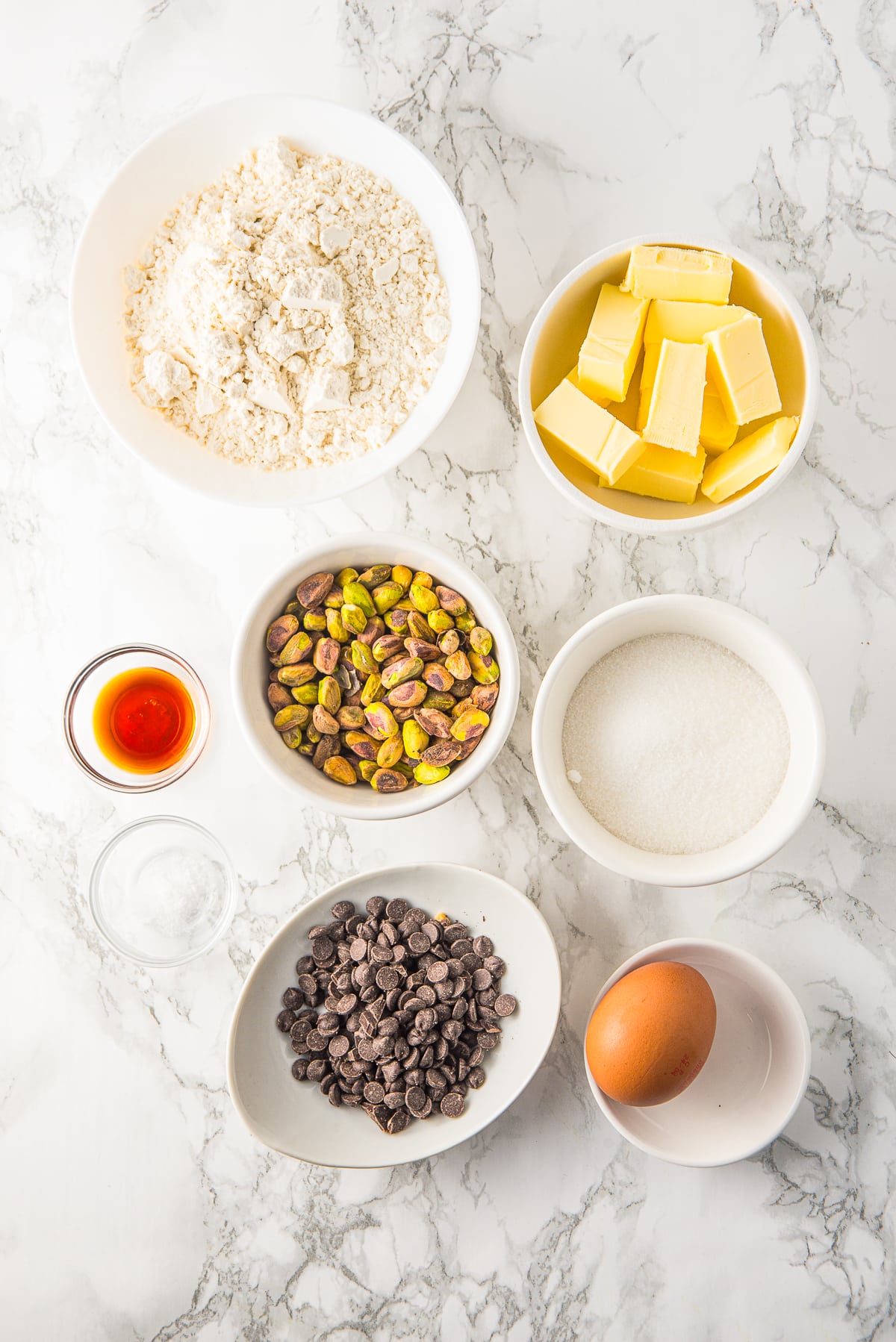 ingredients needed to make Pistachio Cookies