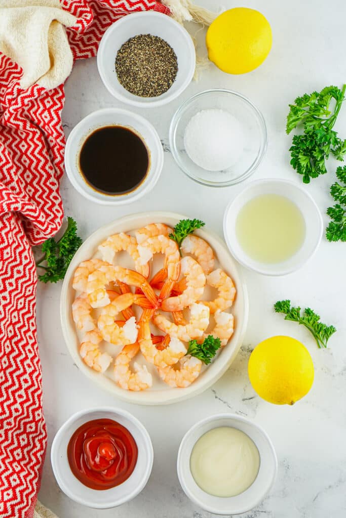 ingredients needed to make Cocktail Shrimp