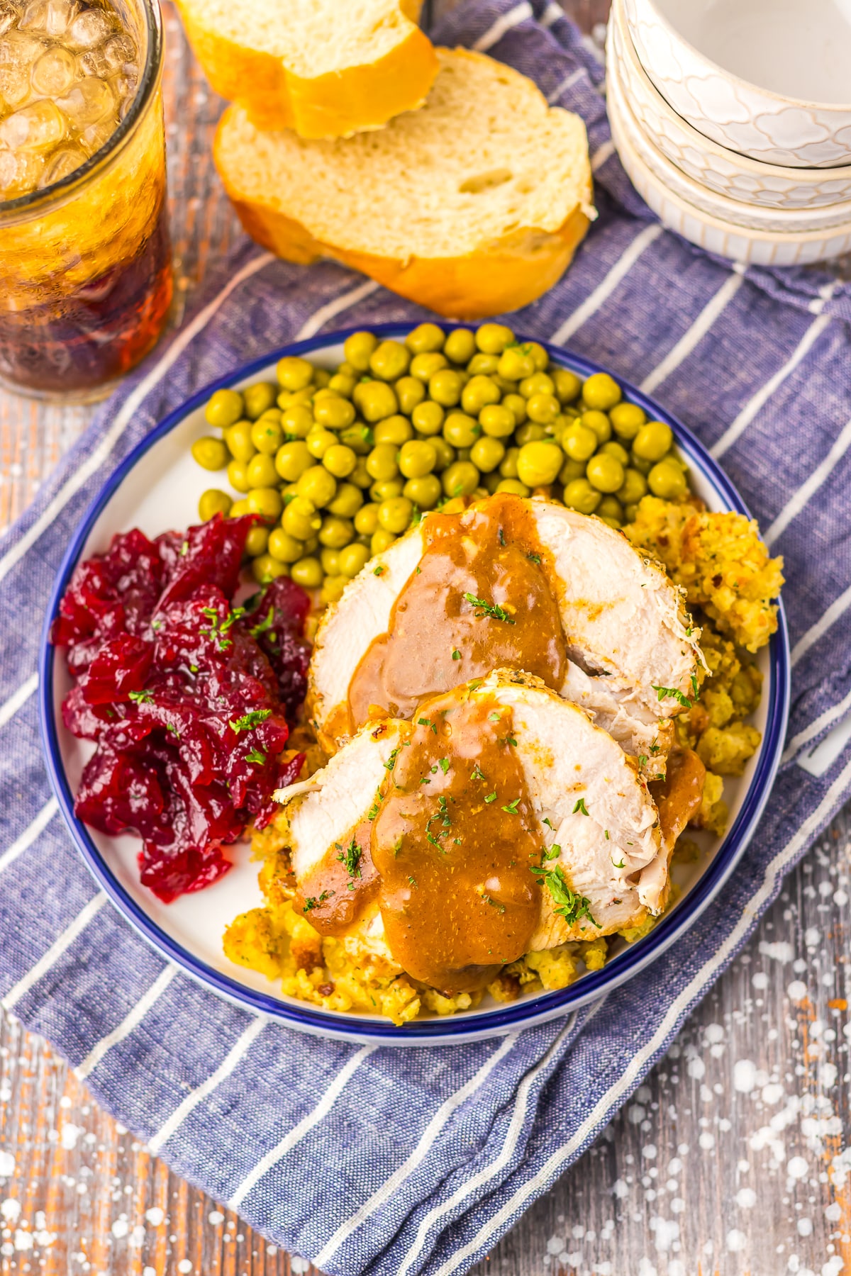 overhead image of Slow Cooker Turkey Breast