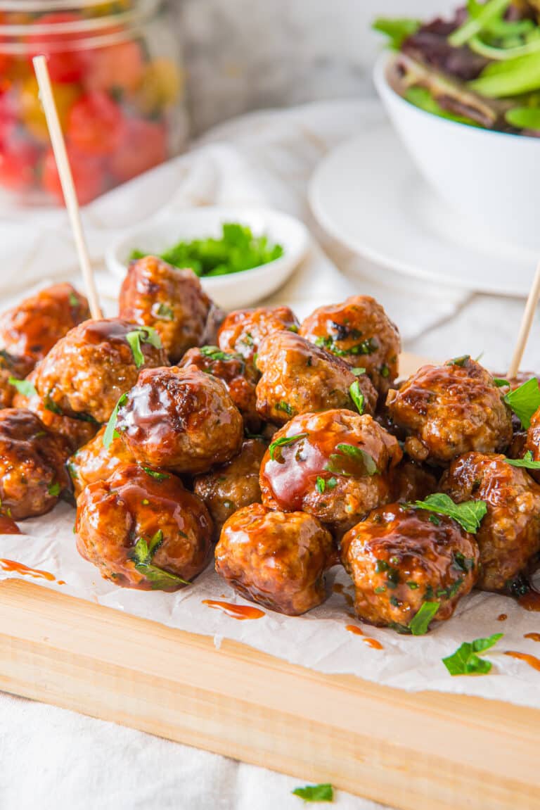Oven Honey BBQ Meatballs Appetizer Recipe