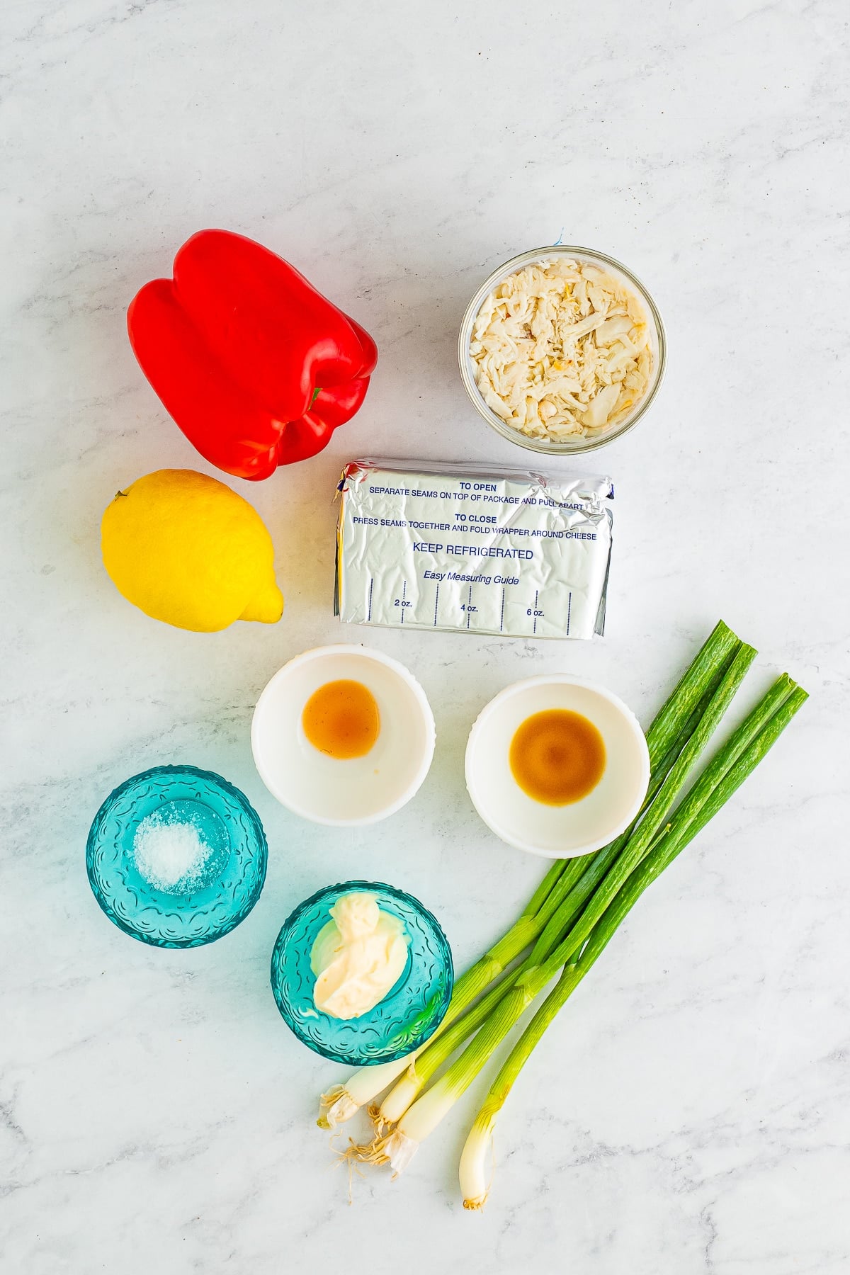 ingredients needed to make Cold Crab Dip