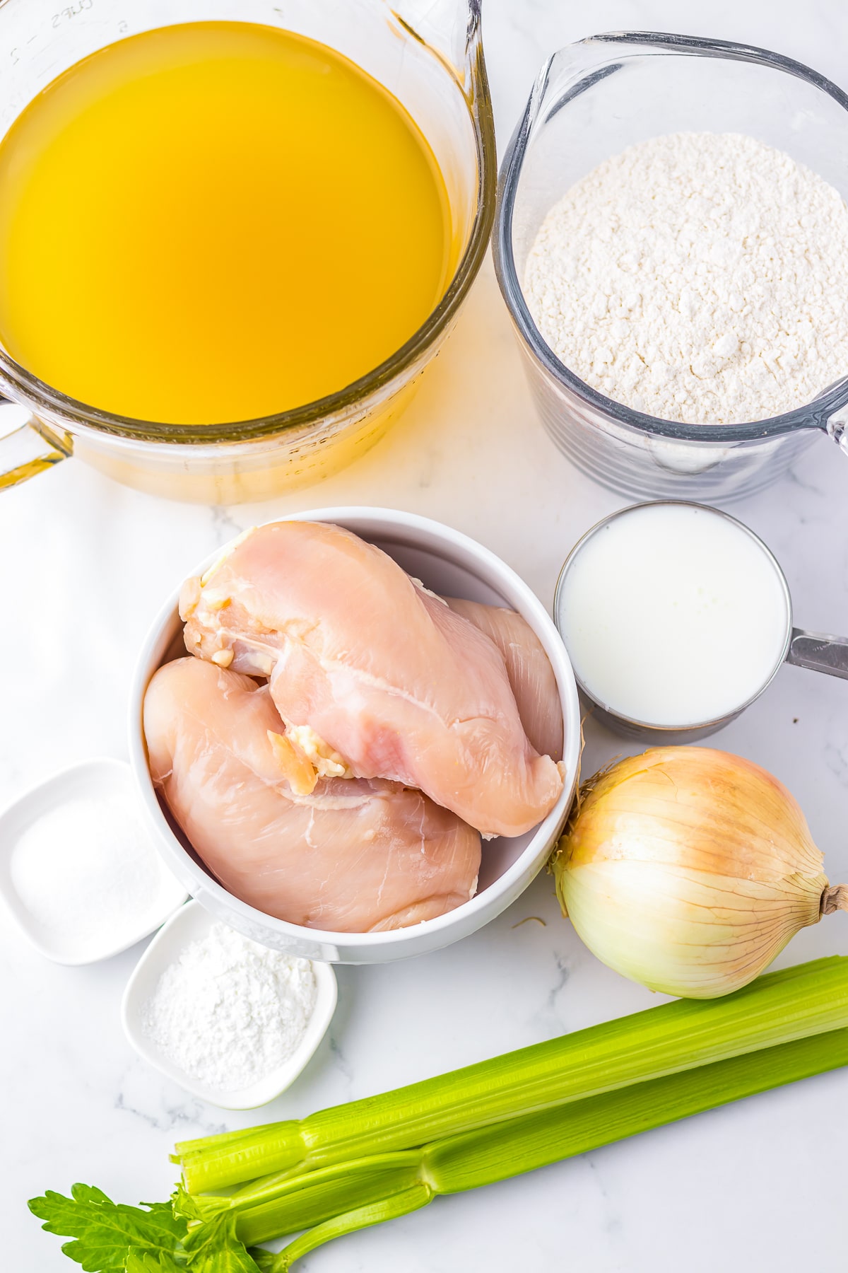 ingredients needed to make Cracker Barrel Chicken Dumplings