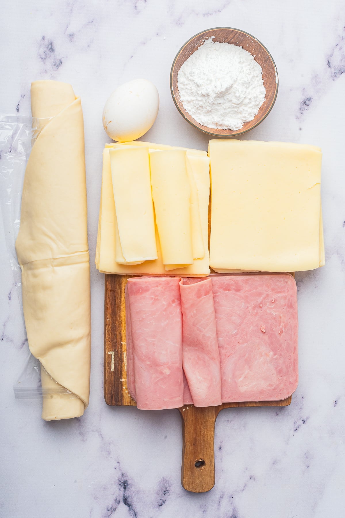 ingredients needed to make Ham Squares