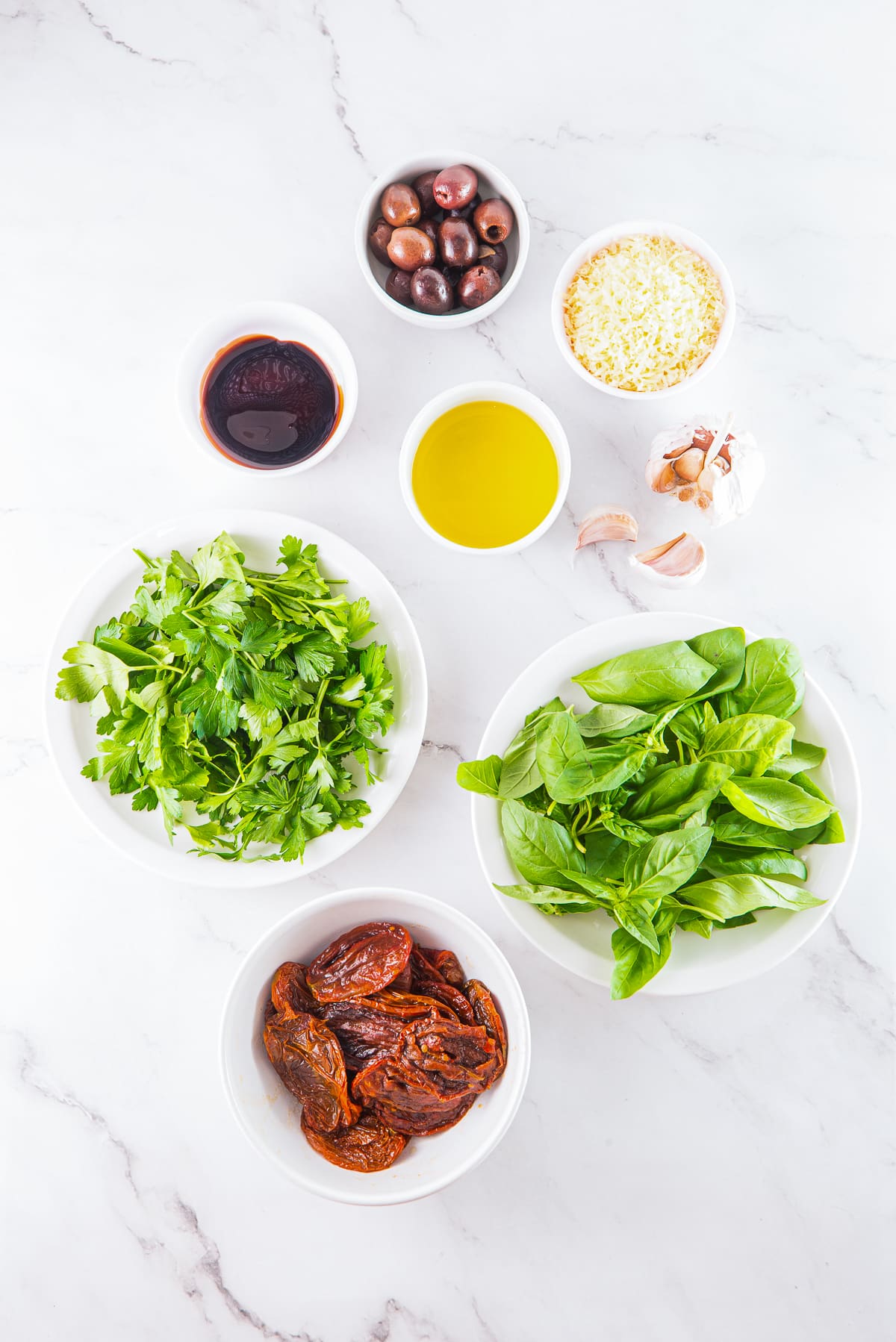 ingredients needed to make Mediterranean Dip
