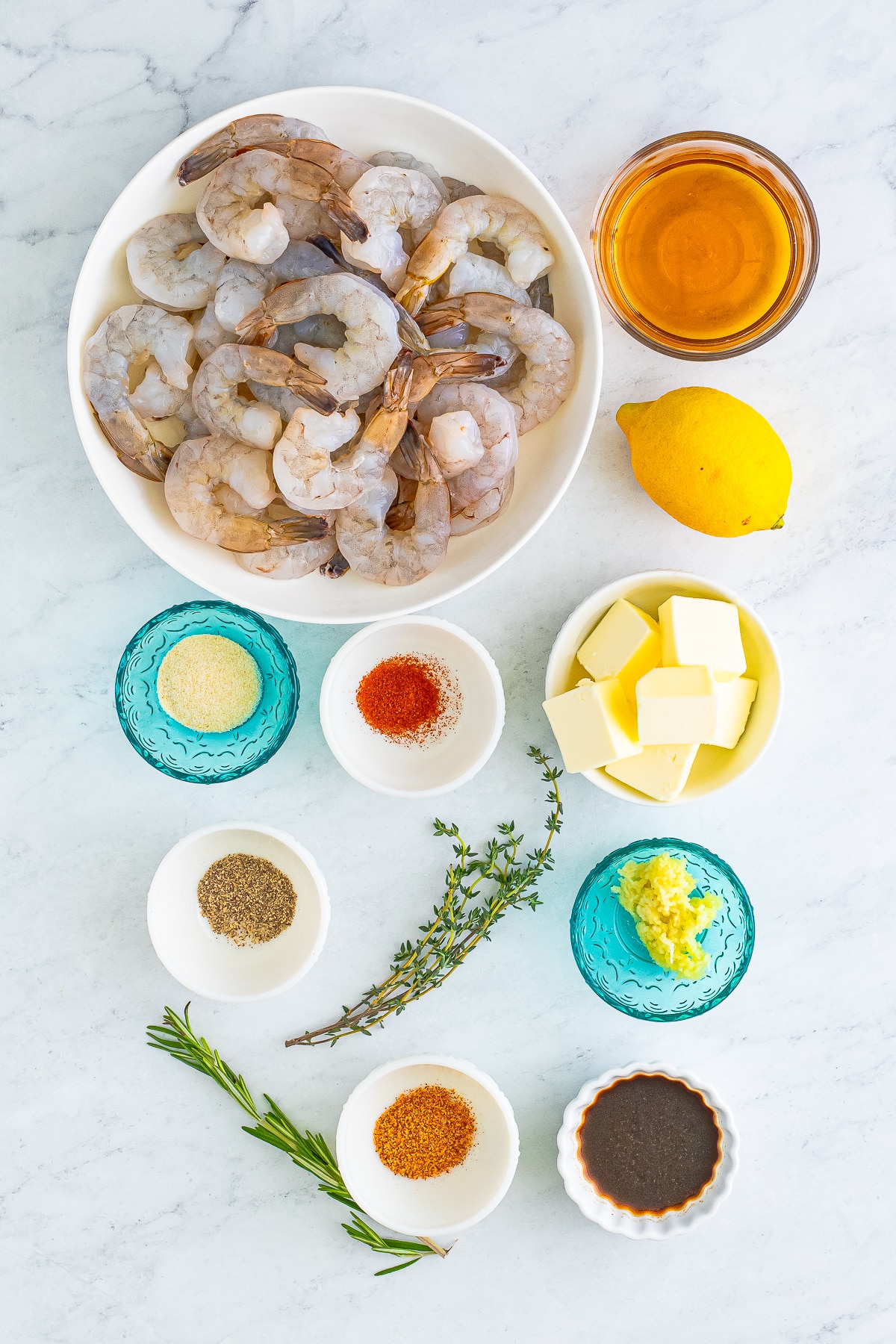ingredients needed to make New Orleans BBQ Shrimp