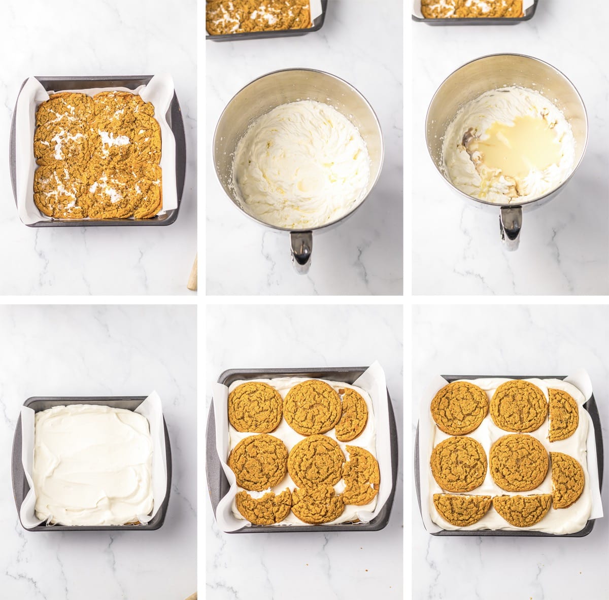 collage of images showing how to make Ice Cream Bars