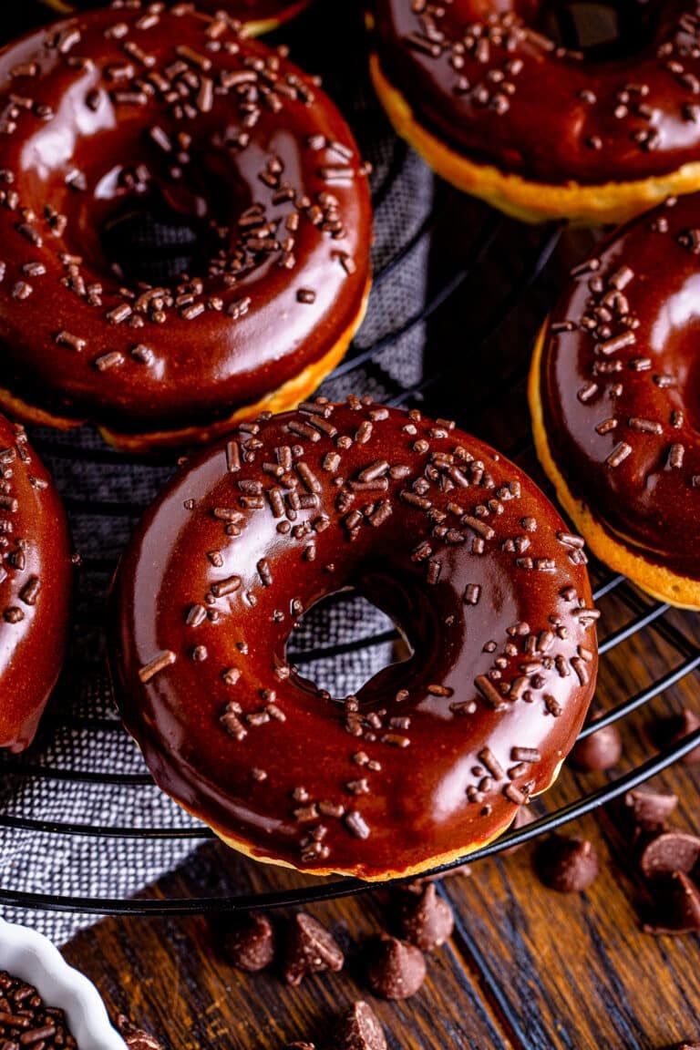 Baked Chocolate Chip Cake Donuts Recipe