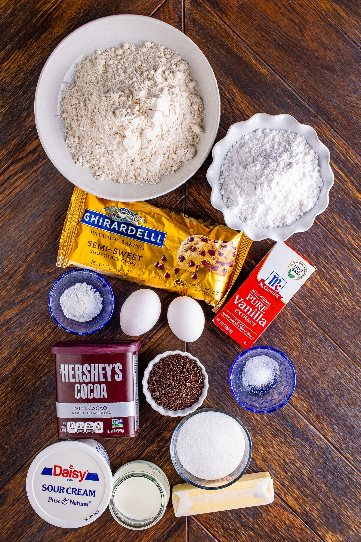 ingredients needed to make Cake Donuts