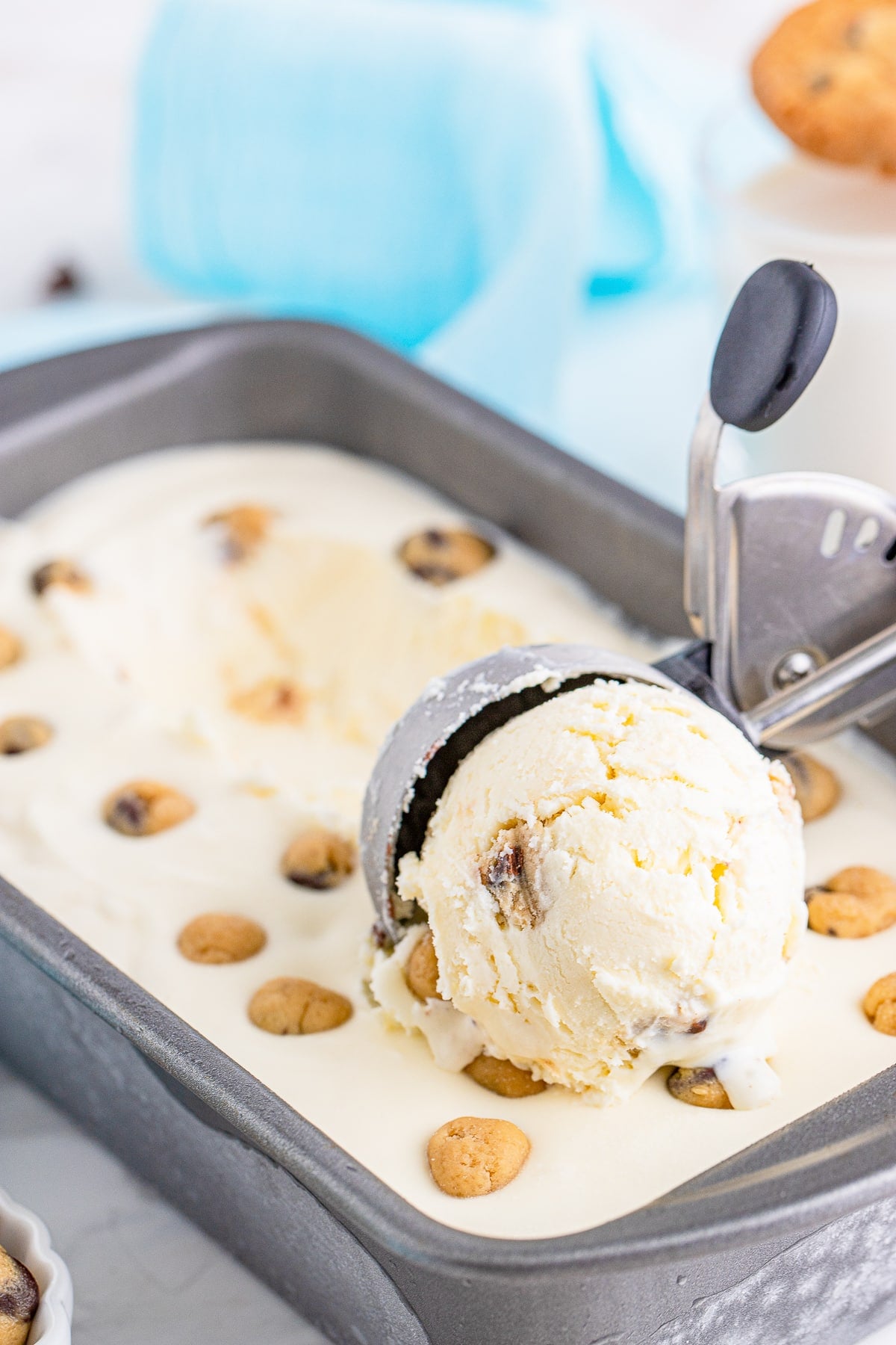No Churn Chocolate Chip Cookie Dough Ice Cream