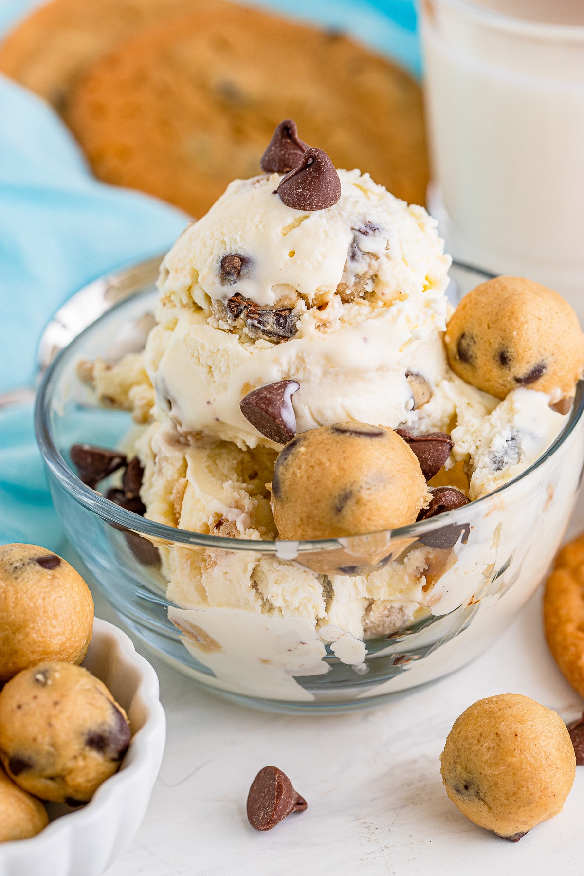 No Churn Chocolate Chip Cookie Dough Ice Cream