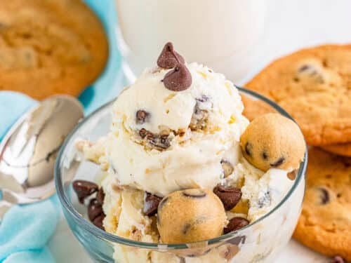 No Churn Chocolate Chip Cookie Dough Ice Cream