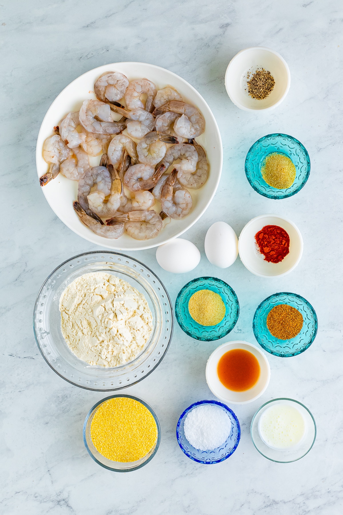 ingredients needed to make Fried Shrimp