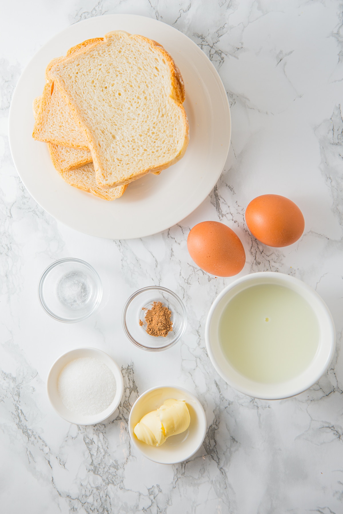 ingredients needed to make French toast recipe