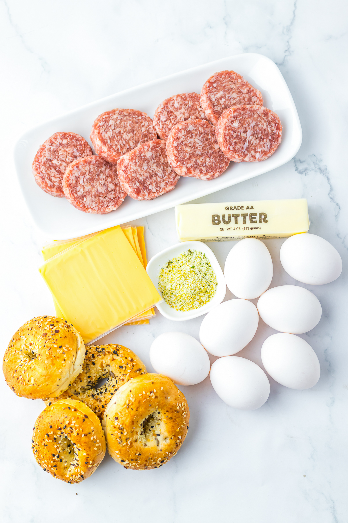 ingredients needed to make Breakfast Sliders