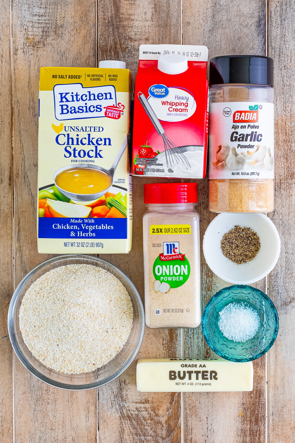 ingredients needed to make grits