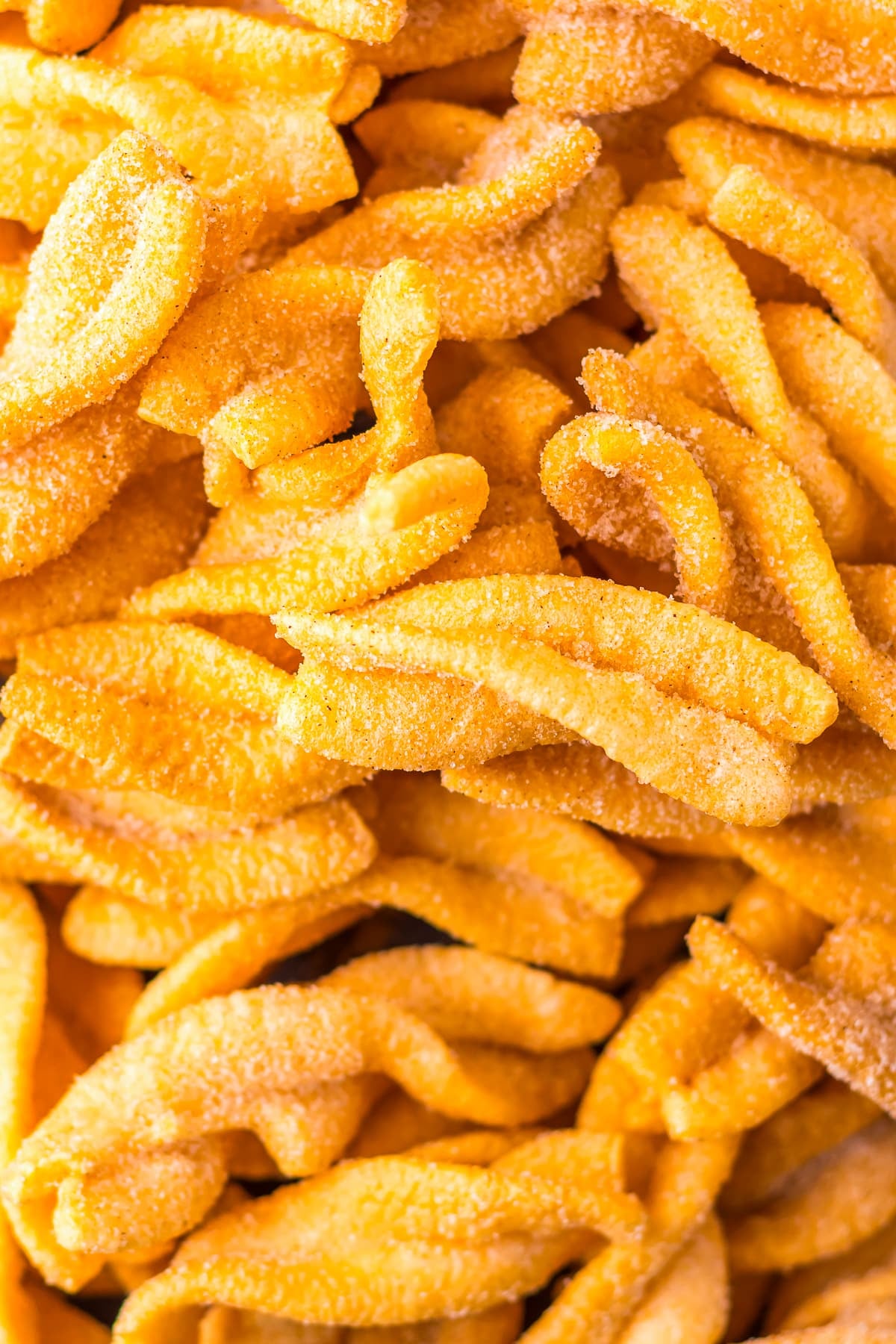 close up overhead shot of Cinnamon Twists