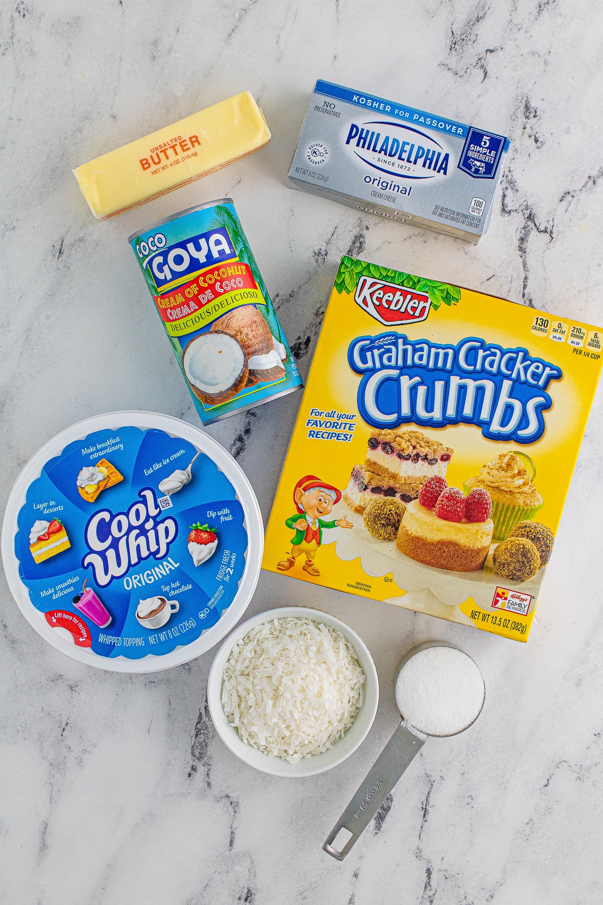 ingredients needed to make coconut cream pie