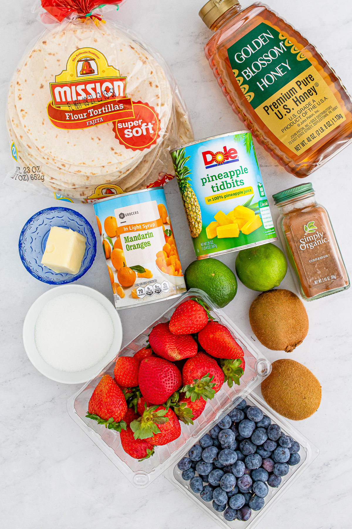 ingredients needed to make fruit salsa