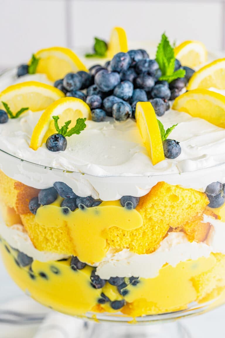 Layered Lemon Blueberry Trifle Recipe
