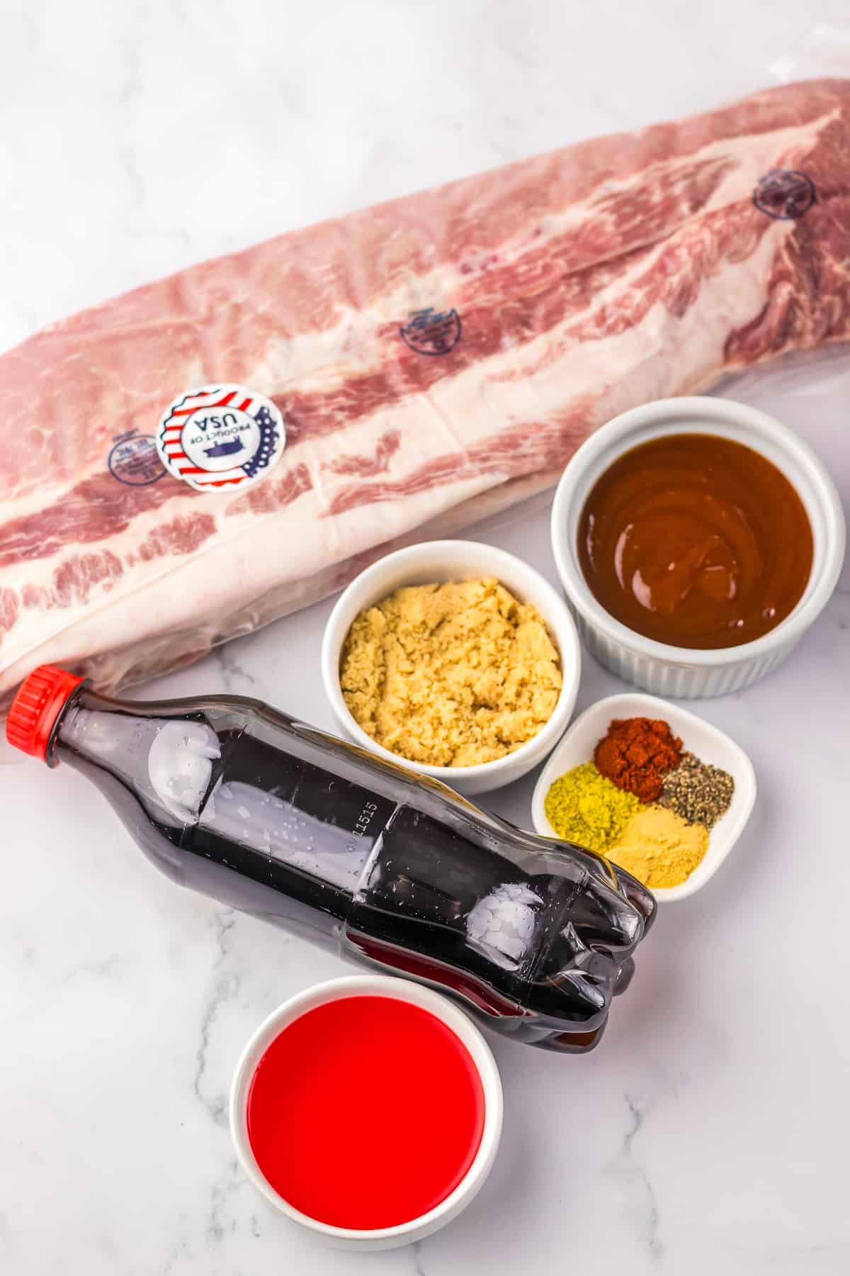 ingredients needed to make Slow Cooker Barbecue Ribs with Coke