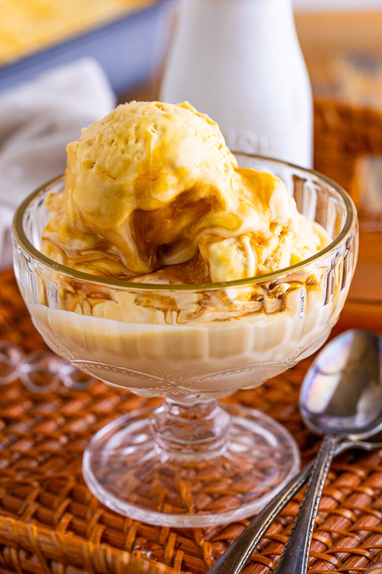 Homemade Butterscotch Ice Cream (No Churn)
