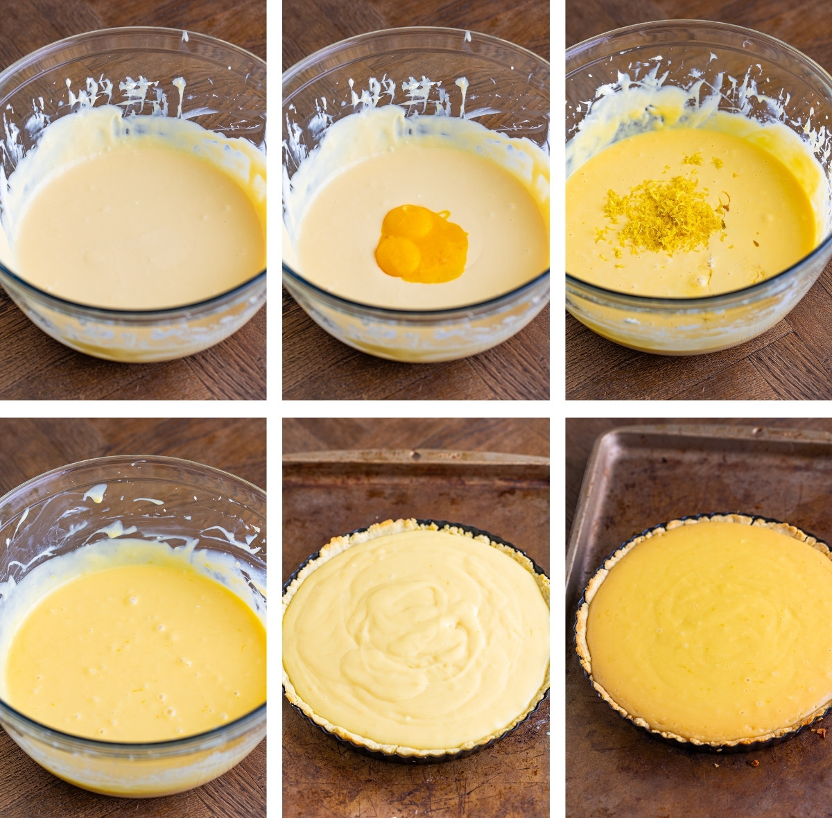 final steps for making Lemonade Tart